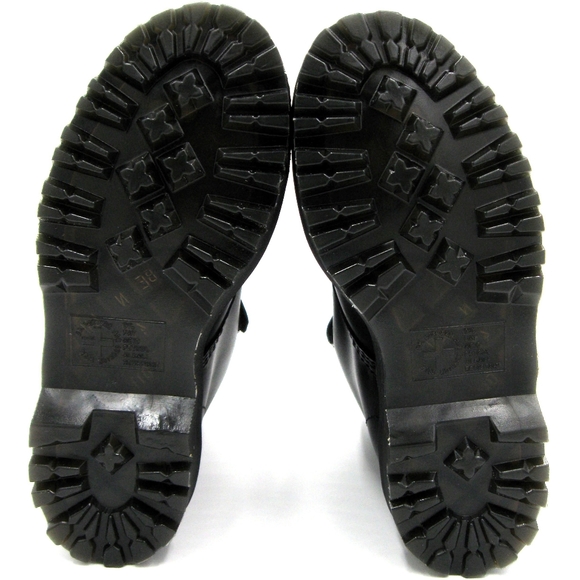 RARE Dr. Martens Coralia Women Black Velcro Combat Moto Boots SZ US7 - Picture 5 of 8